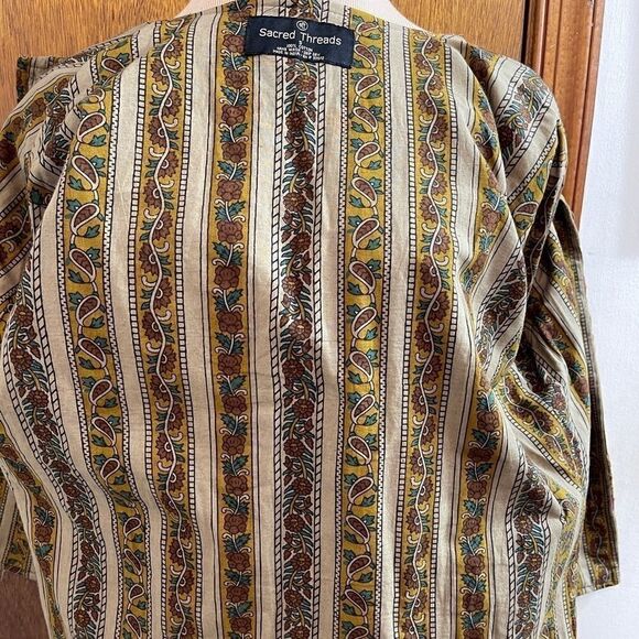 Sacred Threads Multi Color BOHO/Hippie Jacket - Picture 7 of 16